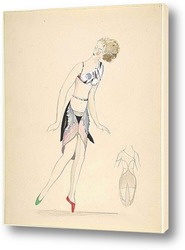   Постер Танцовщица, кубизм костюмы