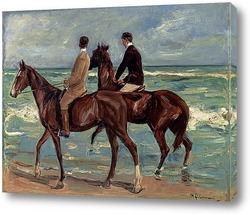   Картина Два всадника на пляже