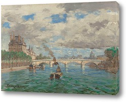   Картина Сена в Париже