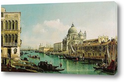   Картина Большой канал и догана в Венеции