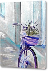   Постер Велосипед с лавандой 