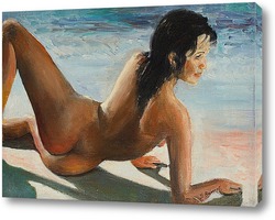   Картина Девушка на берегу