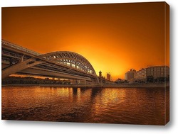   Постер Железнодорожный мост в Москве