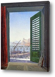   Постер Балкон с видом на Неаполитанский залив