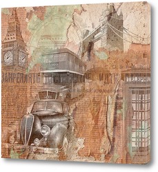   Постер Старинный Лондон