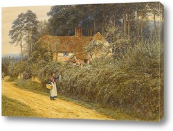   Картина Женщина с корзиной, 1887