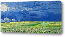   Постер Пшеничное поле, под грозовыми тучами, 1890