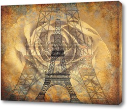  Постер Париж в цветах