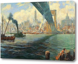   Постер Бруклинский Мост, Нью-Йорк