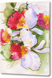   Постер Цветы на 8 марта, цветы на юбилей, красивый букет