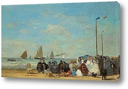  Картина Пляжная сцена в Трувиль