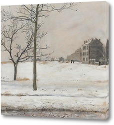   Картина Монмартр под снегом