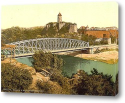    Гибихенштайн Руины, Галле,Саксония, Германия. 1890-1900 гг