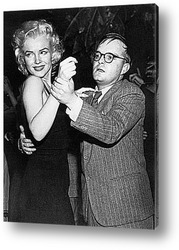   Постер Писатель Трумен Капоте танцующий с Мерелин Монро.