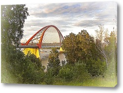   Бугринский мост в городе Новосибирске