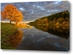   Постер Осень на реке