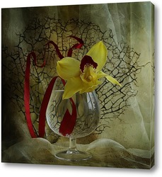   Постер Орхидея в бокале