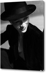   Постер Портрет девушки в шляпе