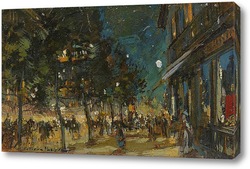   Постер Париж ночью