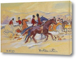   Картина Верховая езда