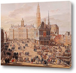   Картина Королевский дворец в Амстердаме.