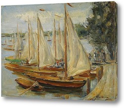   Постер Парусные лодки на озере Ваннзее