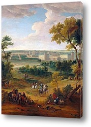   Постер Вид замка в Венсене близ парка