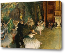   Постер Репетиция балета на сцене (ок.1874)