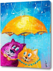   Постер Влюблённые коты