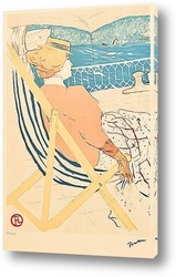   Постер Женщина в шезлонге