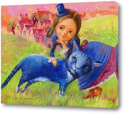   Картина Синий кот или Чудеса вокруг нас