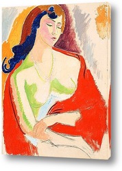   Постер Женщина с шалью