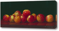   Постер Яблоки на столе
