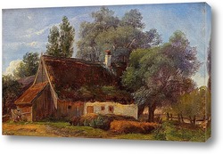   Постер Сельский дом в сельской идиллии
