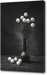   Постер Натюрморт с букетом белых шариков