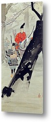   Картина Воин Минамото Ёши