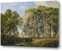   Постер Лесной ландшафт в 1839