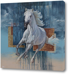   Постер Белая лошадь