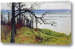   Постер Волга с высокого берега (Сура с высокого берега). 1887