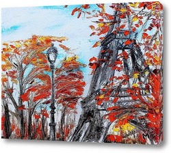   Картина Осень в Париже