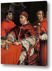   Постер Портрет папы Льва X с кардиналами Джулио де Медичи и Луиджи де Р