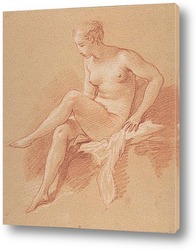   Картина Сидящая обнаженная, 1742