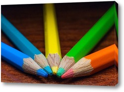   Постер цветные карандаши