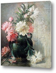  Картина Натюрморт с розовыми и белыми пионами