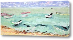   Картина Лодки у побережья