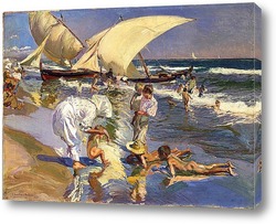   Постер Валенсия Пляж: Лунный свет, 1908