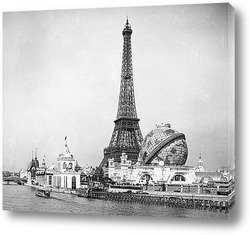  Вид на Эйфелеву башню с территории выставки 