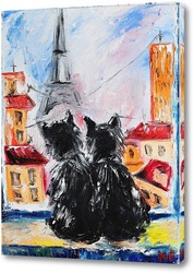   Постер Кошки в Париже