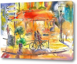   Картина Парижское кафе