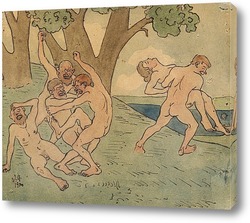   Картина Любовные игры, 1900